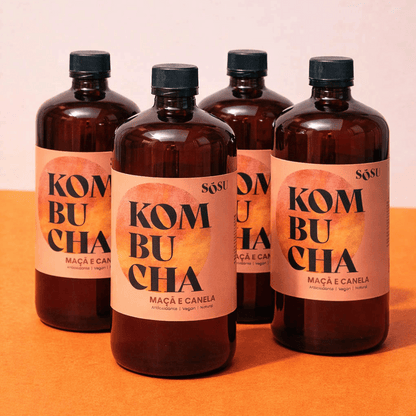 Kombucha Maçã e Canela - Edição Limitada 🍎