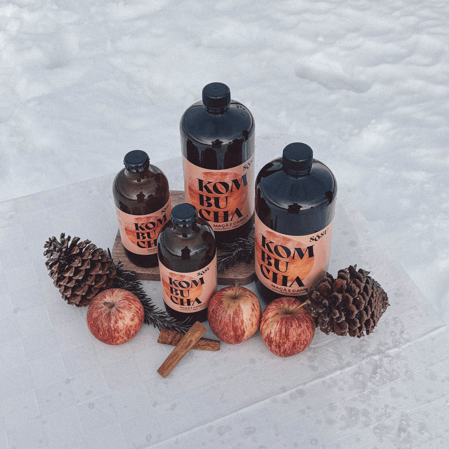 Kombucha Maçã e Canela - Edição Limitada 🍎